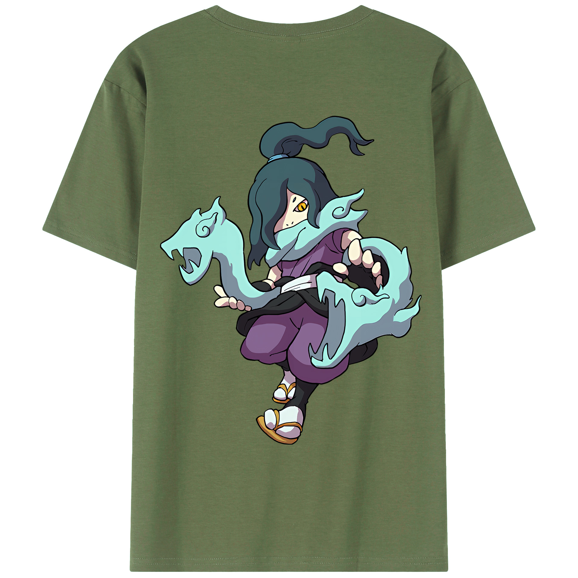 （画像用） 妖怪ウォッチ Yo-kai Watch 綿100％ メンズ半袖Tシャツ（バックプリント） 通気性